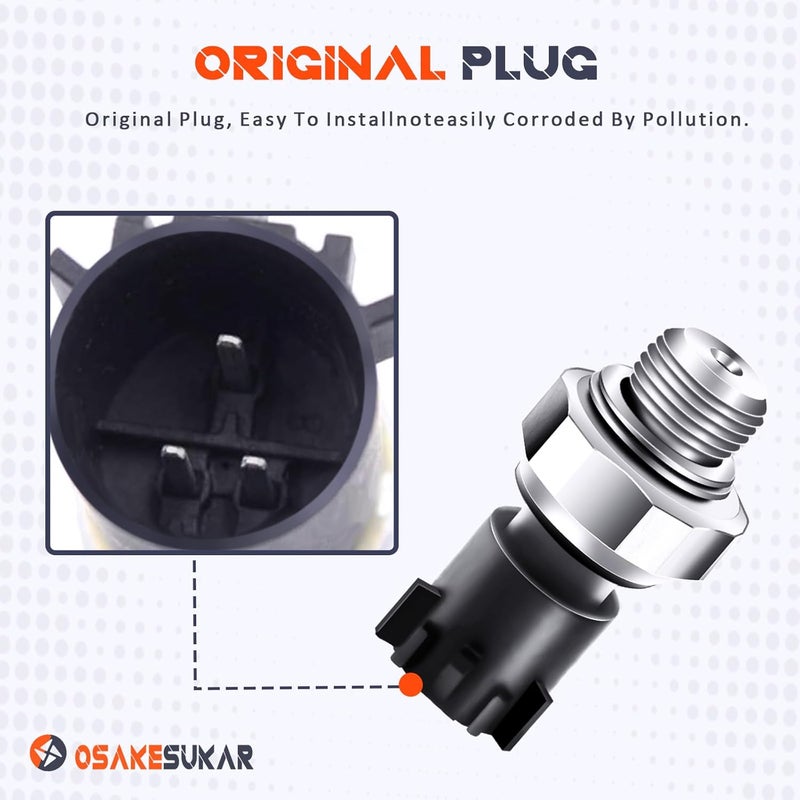 Osakesukar Engine Oil Pressure Sensor Compatible with 2009-2020 Chevy Chevrolet Silverado 1500 2500 3500,GMC,Buick 5.3L,Cadillac,Chevy Express Yukon Sierra Savana Suburban Tahoe Impala #12673134 - Image 3
